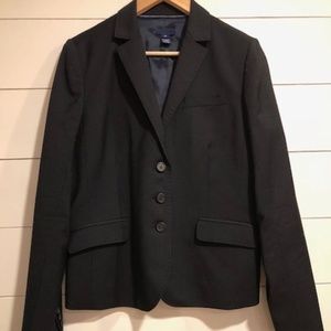 J. Crew Sz 14 3 Button Blue Pinstripe Blazer